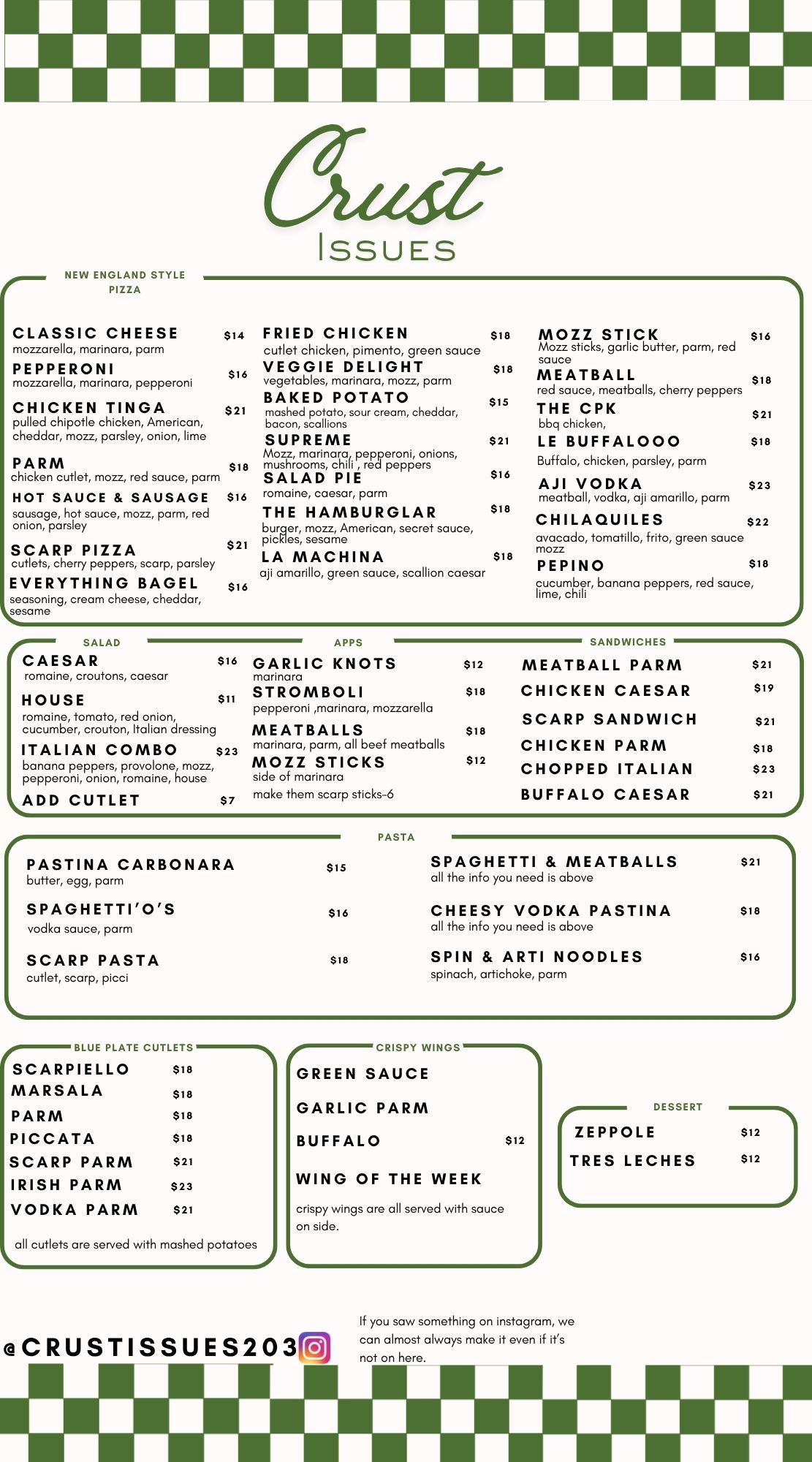 Crust Issues full menu thumbnail